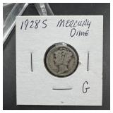 1928-S Mercury Silver Dime