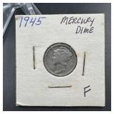 1945 Mercury Silver Dime