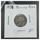 1938 Mercury Silver Dime