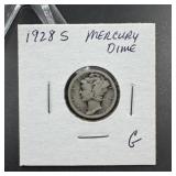 1928-S Mercury Silver Dime