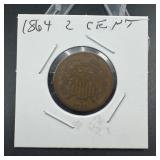 1864 2 cent