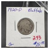 1920-D Buffalo Nickel
