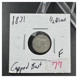 1831 Capped Bust Silver Half Dime