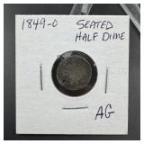 1849-O Seated Liberty Silver Half Dime