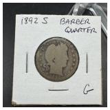 1892-S Barber Dime