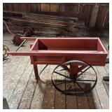 Decorative Planter Cart - 20 Inches Tall By 30 Inc