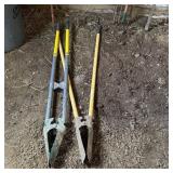 Two Fiberglass Post Hole Diggers - 2 Fiberglass-ha