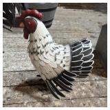 Metal Chicken Yard Art - 20 Inches Tall