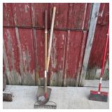 Garden Rake & Dirt Shovel