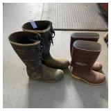 Two Pairs Of Lacrosse Boots