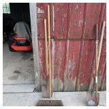 Push Broom & Dirt Shovel