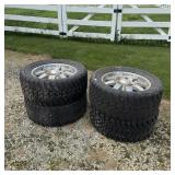 Set Of Four Truck Tires & Aluminum Rims