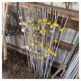 Large Lot Of Fiberglass Fence Posts