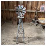 Metal Windmill Yard Ornament - 56 Inches Tall
