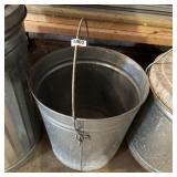 Galvanized Garbage Can
