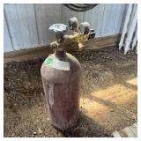 Acetylene Tank With Gauges - 24 Inches Tall