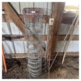 Partial Roll Of Woven Wire Fencing