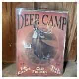 Deer Camp Sign - 12 X 16 Inches