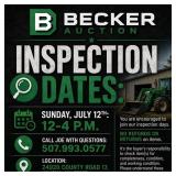 Inspection Dates:  Sunday, July 12th: 12-4 p.m. Ca