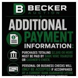 Payment: Cash, Credit/Debit Card or Good Check (wi