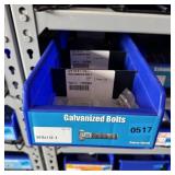 Blue Bolt Bin Containing Assorted Hardware And Bol