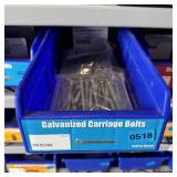 Blue Bolt Bin Containing Assorted Hardware And Bol