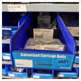Blue Bolt Bin Containing Assorted Hardware And Bol