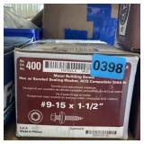 Box Of Hardware Screws; See Photo For Sizes And Qu