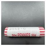 2025-d Lincoln Cent Bank Roll