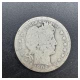 1902 Barber Silver Quarter