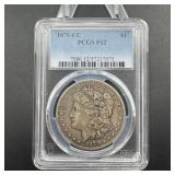 1879-cc Morgan Silver Dollar Graded Pcgs Fine 12