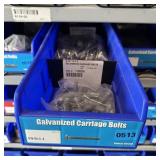Blue Bolt Bin Containing Assorted Hardware And Bol