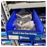Blue Bolt Bin Containing Assorted Hardware And Bol