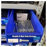 Blue Bolt Bin Containing Assorted Hardware And Bol