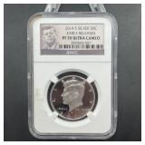 2014-s Silver Kennedy Half Dollar Graded Proof 70