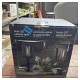 Four-pack Of Solar Led Pathway Lights