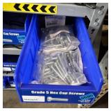 Blue Bolt Bin Containing Assorted Hardware And Bol