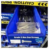 Blue Bolt Bin Containing Assorted Hardware And Bol