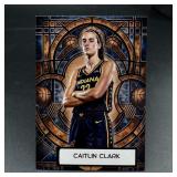 Custom Caitlin Clark Stained Glass Basketball Card