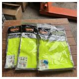 Three High-visibility Shirts, Size Medium