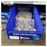Blue Bolt Bin Containing Assorted Hardware And Bol