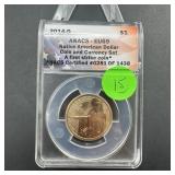 2014-d Native American Dollar Identified As Graded
