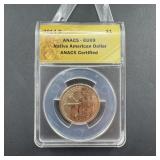 2014-d Native American Dollar Graded Ms69; Grading