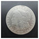 1891-cc Morgan Silver Dollar