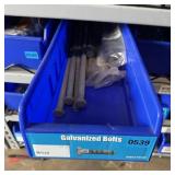 Blue Bolt Bin Containing Assorted Hardware And Bol