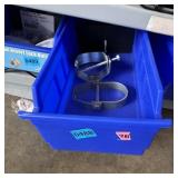 Blue Bolt Bin Containing Assorted Hardware And Bol