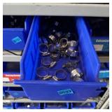 Blue Bolt Bin Containing Assorted Hardware And Bol