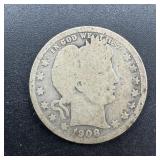 1915-d Barber Silver Quarter