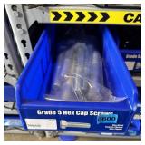 Blue Bolt Bin Containing Assorted Hardware And Bol