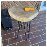 Live-edge Wood Slab Side Table
